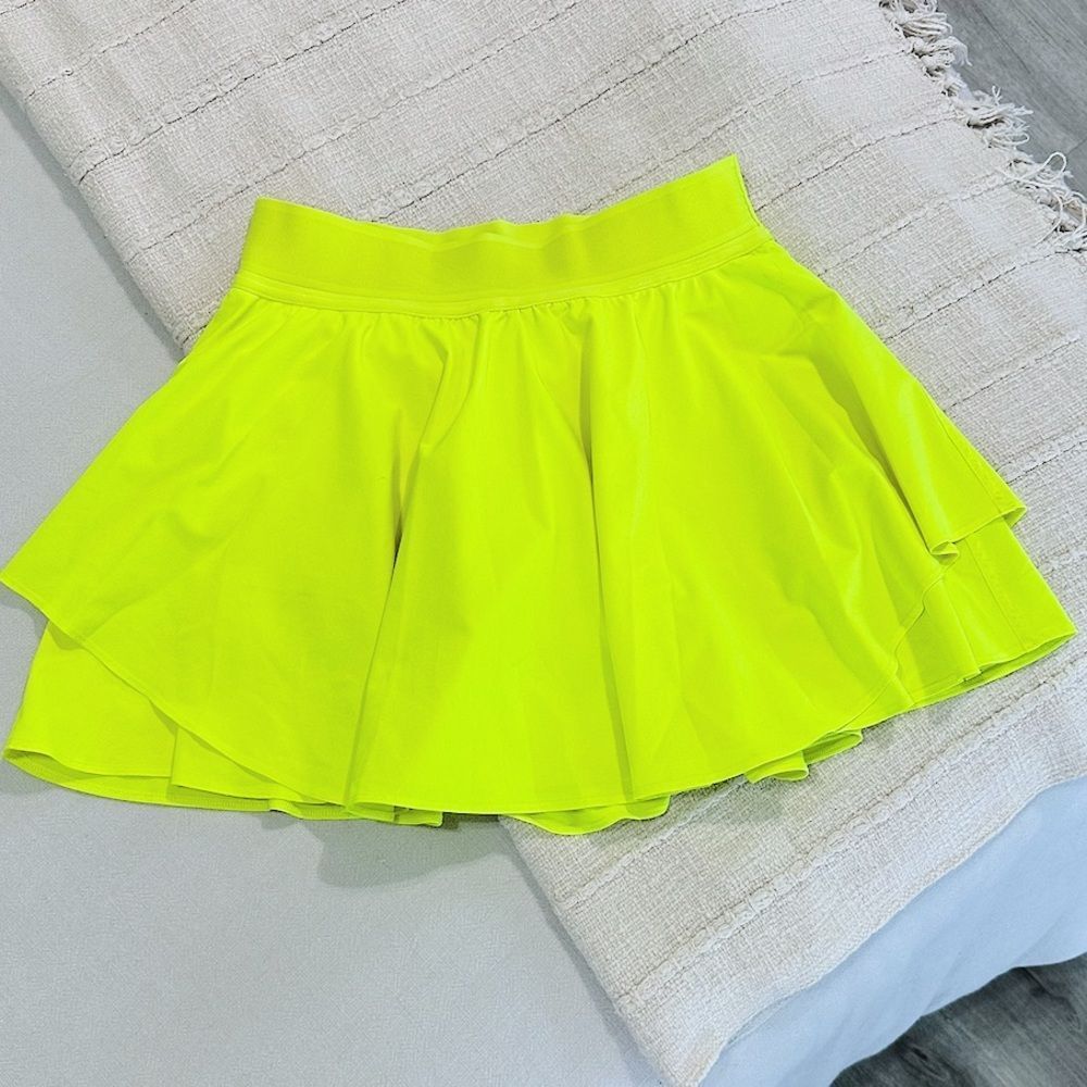 lululemon athletica Neon Yellow Skirt